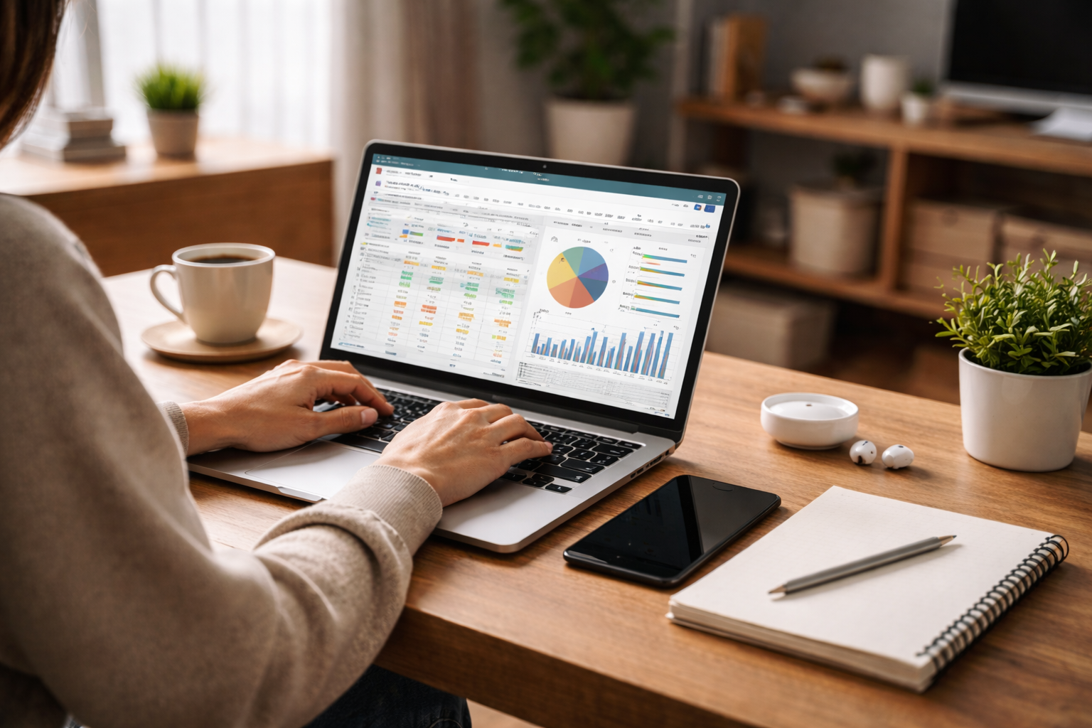 Automatización del trabajo remoto en un home office con hoja de Excel